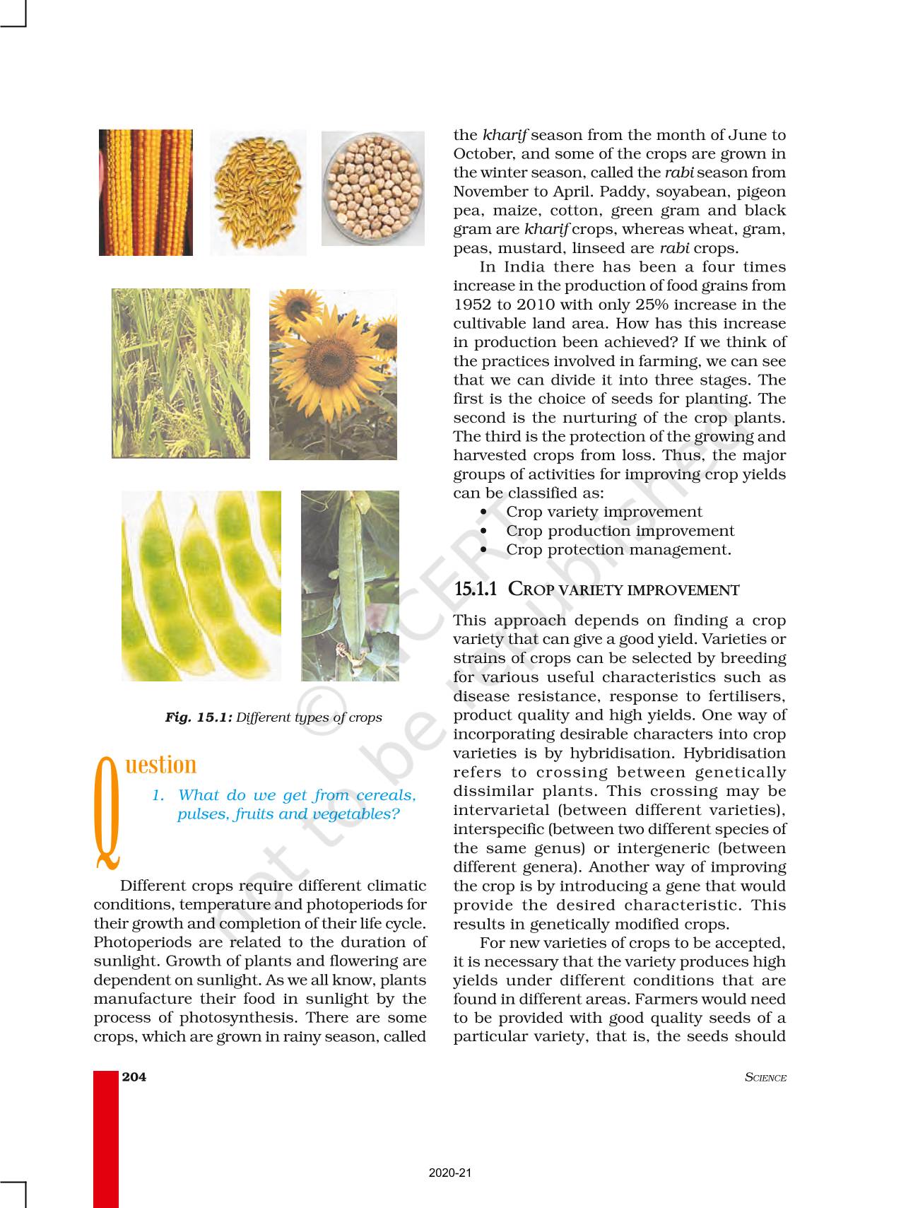 case study class 9 improvement in food resources